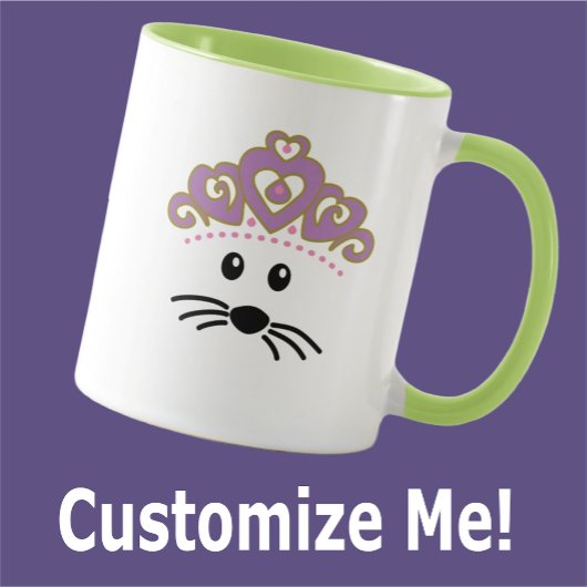 カスタマイズ可能な小さなマウスプリンセス マグカップ