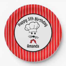 カスタマイズ可能な小さなマウスベイカーパーティー ペーパープレート