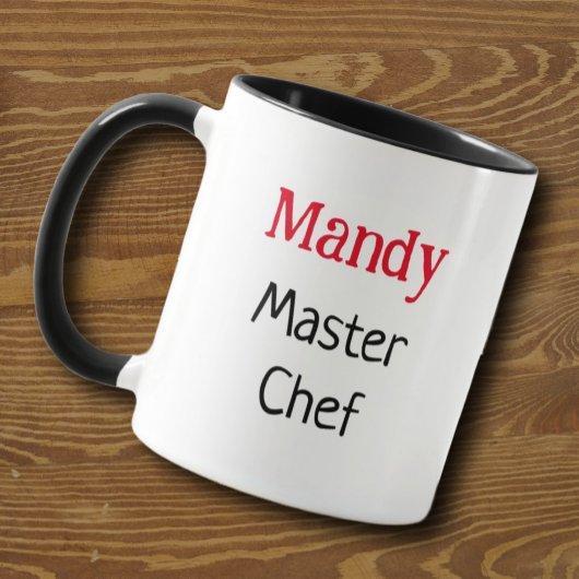 カスタマイズ可能な小さな猫マスターシェフマグ マグカップ