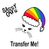 カスタマイズ可能な小さな猫レインボーサンタ マグカップ