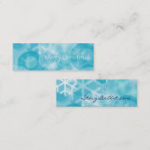 カスタマイズ可能な小型休日カード スキニー名刺 (正面/裏面)