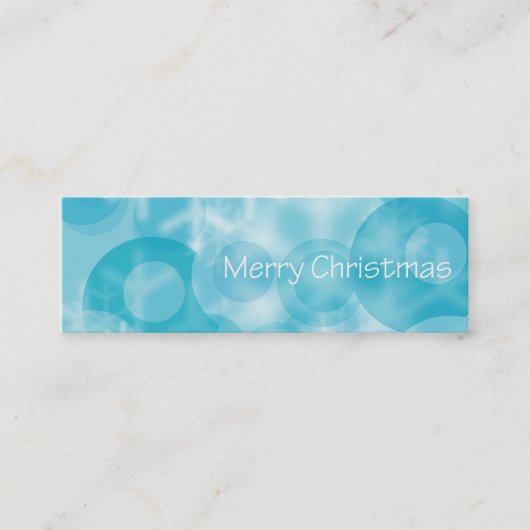 カスタマイズ可能な小型休日カード スキニー名刺 (正面)