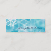 カスタマイズ可能な小型休日カード スキニー名刺 (裏面)