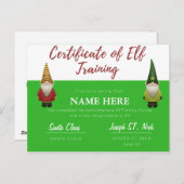 カスタマイズ可能な小妖精や小人認定 シーズンポストカード (正面/裏面)