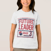 カスタマイズ可能な小学校3年生デザイン トライブレンドTシャツ (正面)