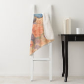 カスタマイズ可能な居心地の良い水彩蝶とフローラ シェルパブランケット (インサイチュ)