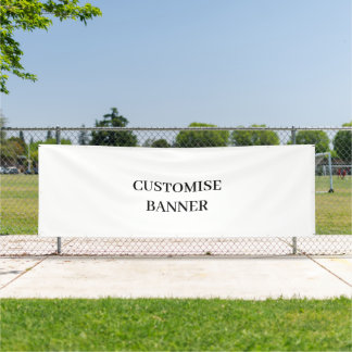 カスタマイズ可能な屋外用ビニール製サイン 120cm x 360cm 横断幕