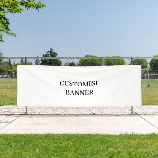 カスタマイズ可能な屋外用ビニール製サイン 120cm x 360cm 横断幕 (インサイチュ)