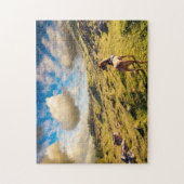 カスタマイズ可能な山の風景の写真 ジグソーパズル (縦)