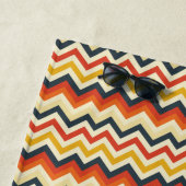 カスタマイズ可能な山形パターン(レトロ色淡い色の) ビーチタオル (インサイチュ)