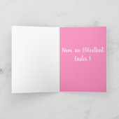 カスタマイズ可能な山犬イースター カード (内部)