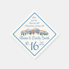 カスタマイズ可能な山頂芸術的紙ナプキン スタンダードカクテルナプキン