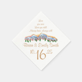 カスタマイズ可能な山頂芸術的紙ナプキン スタンダードカクテルナプキン