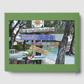 カスタマイズ可能な島テーマゲストブック ゲストブック (裏面)