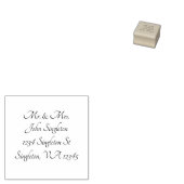 カスタマイズ可能な差出人住所ラベルスタンプ ラバースタンプ (押印)