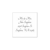 カスタマイズ可能な差出人住所ラベルスタンプ ラバースタンプ (インプリント)