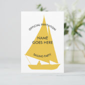 カスタマイズ可能な帆走パーティの招待状 招待状 (スタンド正面)