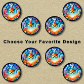 カスタマイズ可能な平和的なサンライズドーブ抽象芸術 ラウンド壁時計