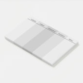 カスタマイズ可能な平日To do後のノートパッド ポストイット (アングル)