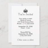 カスタマイズ可能な平静およびあなたの文字の招待状を保って下さい 招待状 (裏面)