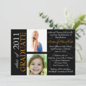 カスタマイズ可能な年の大学院写真発表 招待状 (スタンド正面)