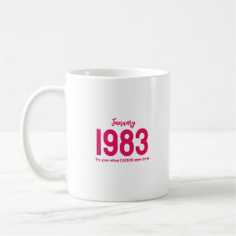 カスタマイズ可能な年月テキスト伝説ギフト コーヒーマグカップ