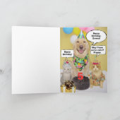 カスタマイズ可能な年齢の子どもの誕生日 カード (内部)