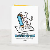 カスタマイズ可能な年齢の漫画バレエダンサー カード (裏面)