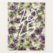 カスタマイズ可能な年2025紫のポピープランナー プランナー手帳 (正面)