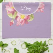 カスタマイズ可能な幸せな母の日 キッチンタオル (折り畳み)