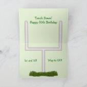 カスタマイズ可能な幸せな第50バースデー・カード カード (内部)