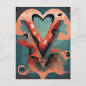 カスタマイズ可能な幻想的V ポストカード (正面)