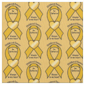 カスタマイズ可能な幼年期の蟹座のリボンのハートの名前 ファブリック (クローズアップ)