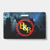 カスタマイズ可能な幽霊ハンターIDバッジ バッジ (裏面)