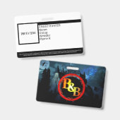 カスタマイズ可能な幽霊ハンターIDバッジ バッジ (表裏)