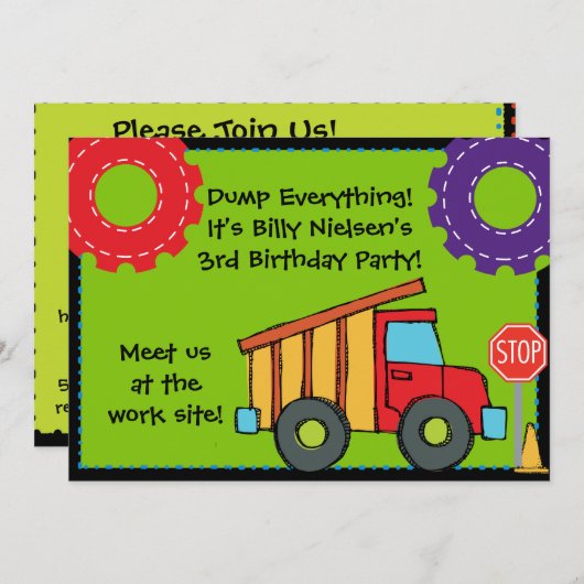 カスタマイズ可能な建築の誕生日5x7の招待状 招待状 (正面/裏面)