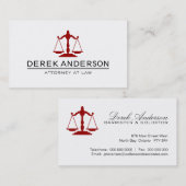 カスタマイズ可能な弁護士の名刺 名刺 (正面/裏面)