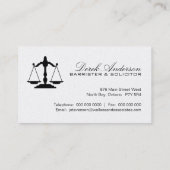 カスタマイズ可能な弁護士の名刺 名刺 (裏面)