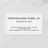 カスタマイズ可能な弁護士の名刺 名刺 (正面)