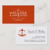 カスタマイズ可能な弁護士の名刺 名刺 (正面/裏面)