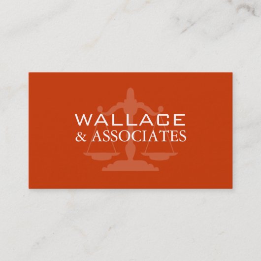 カスタマイズ可能な弁護士の名刺 名刺 (正面)