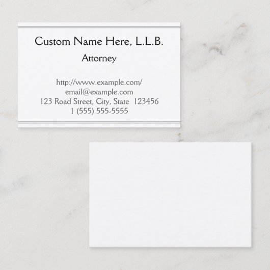 カスタマイズ可能な弁護士名刺 名刺 (正面/裏面)