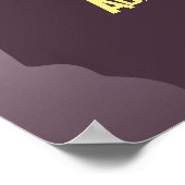 カスタマイズ可能な引用文グレーウルフハウリングレッドサンセット ポスター (角)