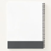 カスタマイズ可能な引用文スパイラルノートブック ノートブック (裏面)