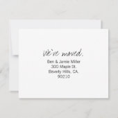 カスタマイズ可能な引越しお知らせ 案内状 (裏面)