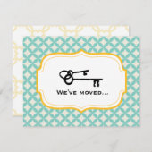 カスタマイズ可能な引越しお知らせ 案内状 (正面/裏面)