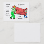 カスタマイズ可能な引越し業者のビジネスまたはプロフィールカード 名刺 (正面/裏面)