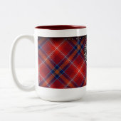 カスタマイズ可能な彼女の赤いマグ-赤いLichtie -のため- ツートーンマグカップ (左)