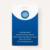 カスタマイズ可能な従業員の写真IDバッジ バッジ (裏面)