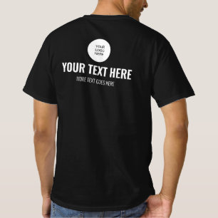 カスタマイズ可能な従業員スタッフチームメンバーメニュー Tシャツ